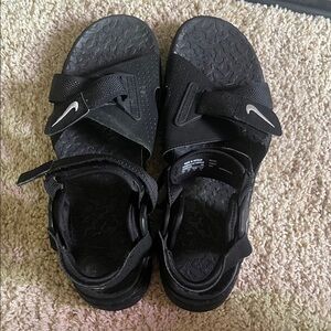 Nike Kids Black Adjustable Sandals